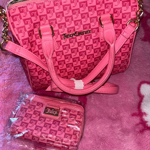 Juicy Couture Pink Satchel and Wallet - Picture 2 of 4